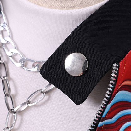 KPop Demon Hunters Rumi Costume Yellow Jacket Shorts Deluxe Full Set