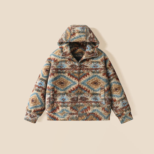 Boys Quilted Sherpa Pullover Fashion and Warm Jacket